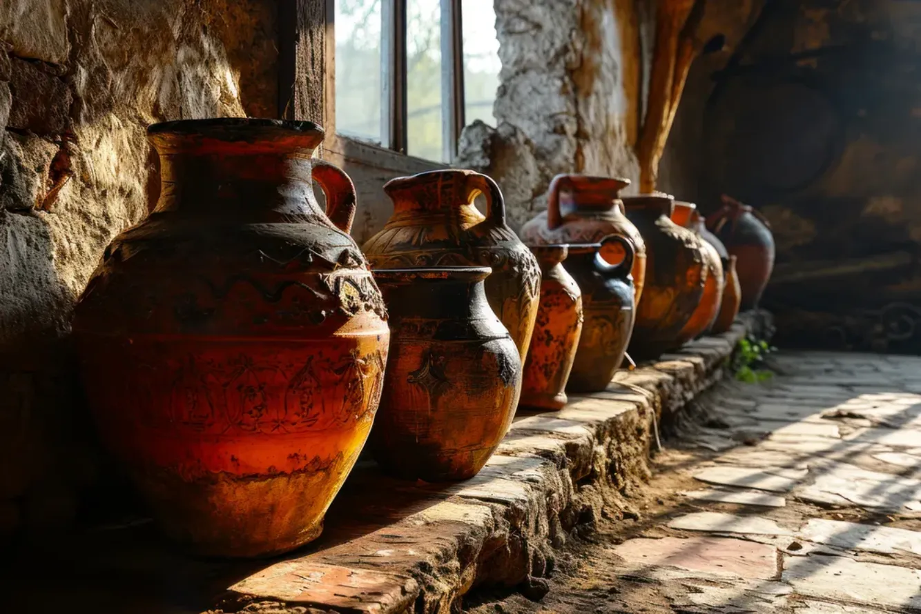 huge-jugs-wine-qvevri-old-traditional-distillery-time-travel-along-popular-routes-wine