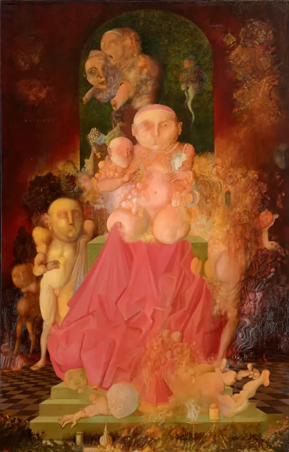 Ljubomir Ljuba Popović, BALTAZAR, 1966. ulje na platnu, 200 x 125 cm