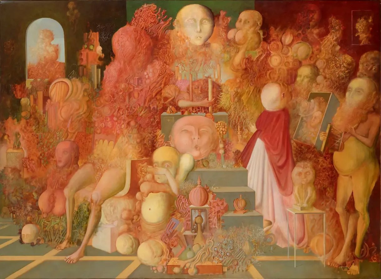 Ljubomir Ljuba Popović REKVIJEM, 1965-1966. ulje na platnu, 140 x 190 cm