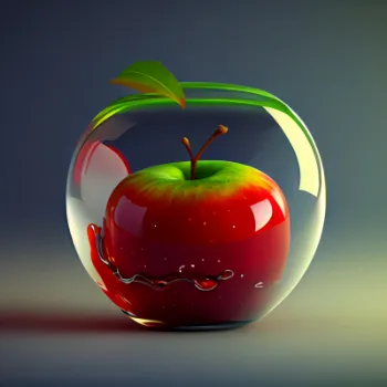 apple-fresh-fruit-glass-container-generative-ai